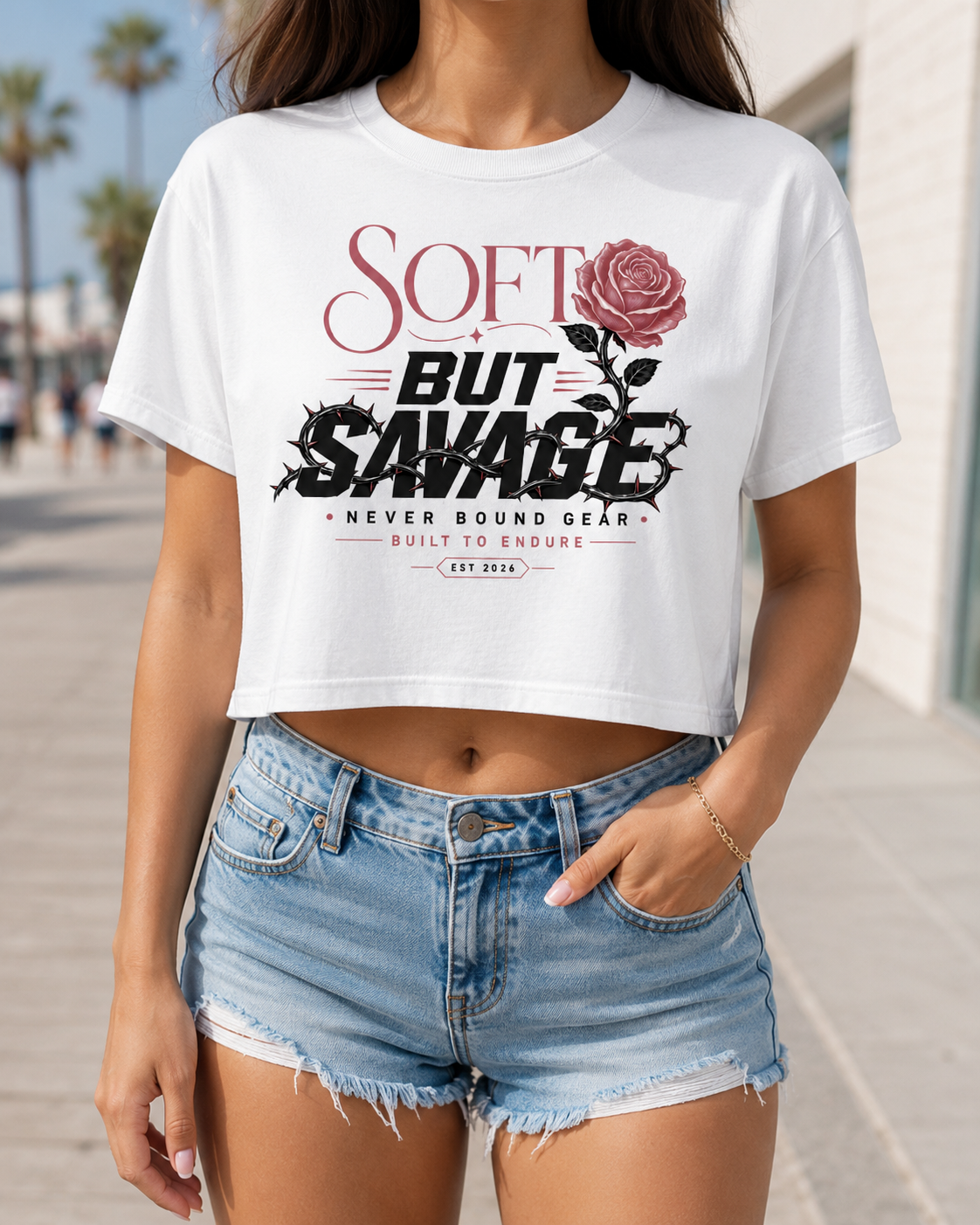 Soft But Savage Women’s Crop Top